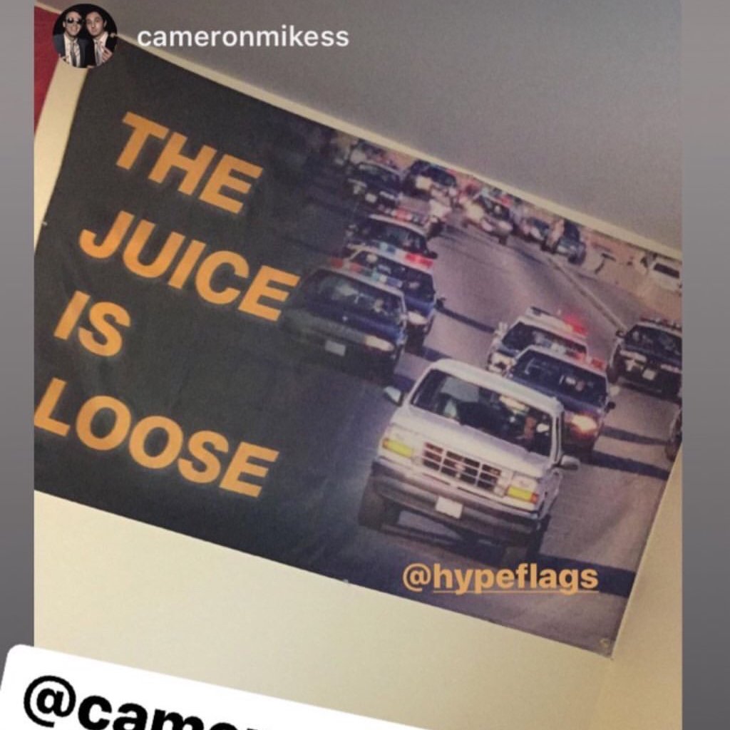 OJ Simpson Police Chase Flag