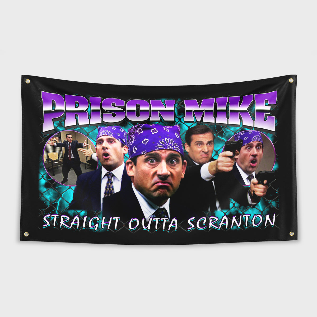 Hype Flags - Prison Mike Flag | Michael Scott Office Tapestry – HypeFlags