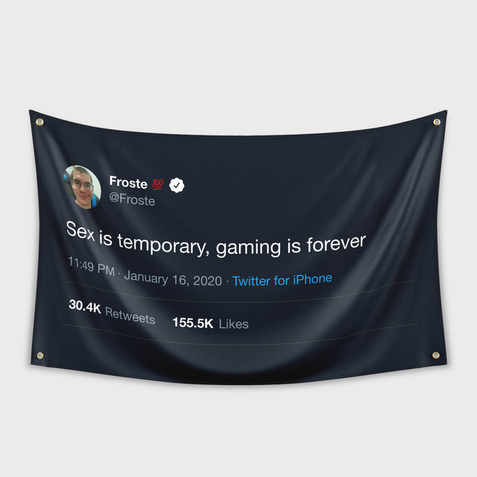 Sex is temporary, gaming is forever